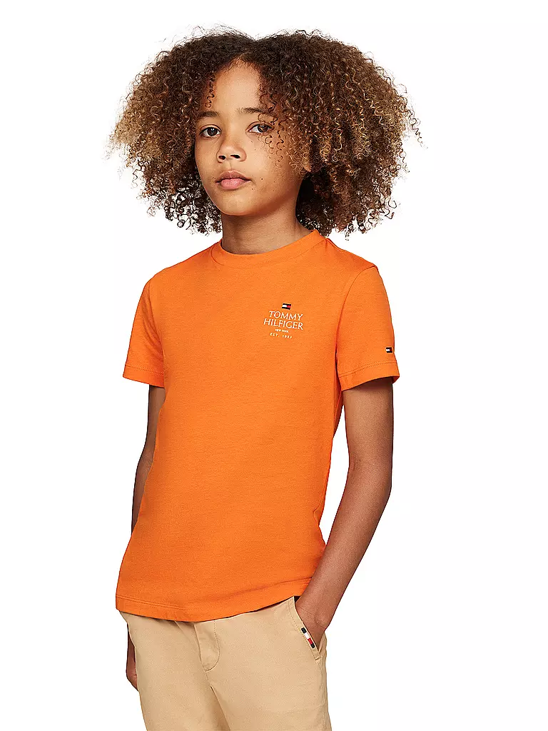 TOMMY HILFIGER Jungen T Shirt orange